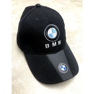BMW Black Logo Baseball Cap - Men's Accessory